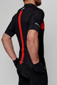 HOLOKOLO Kolesarski dres kratek rokav in kratke hlače - OBSIDIAN - rdeča/črna