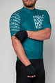 HOLOKOLO Kolesarski dres kratek rokav in kratke hlače - SHAMROCK - modra/črna