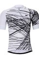 HOLOKOLO Kolesarski dres kratek rokav in kratke hlače - CLASH - bela/črna