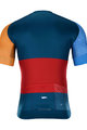 HOLOKOLO Kolesarski dres s kratkimi rokavi - ENGRAVE - rdeča/oranžna/modra