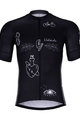 HOLOKOLO Kolesarski dres kratek rokav in kratke hlače - BLACK OUT - črna