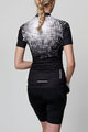 HOLOKOLO Kolesarski dres kratek rokav in kratke hlače - FROSTED LADY - bela/črna
