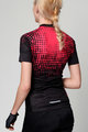 HOLOKOLO Kolesarski dres kratek rokav in kratke hlače - FROSTED LADY - črna/rožnata