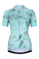 HOLOKOLO Kolesarski dres kratek rokav in kratke hlače - BLOSSOM LADY - svetlo zelena/večbarvno