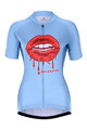 HOLOKOLO Kolesarski dres s kratkimi rokavi - CASSIS LADY - modra