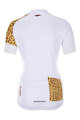 HOLOKOLO Kolesarski dres kratek rokav in kratke hlače - BISOU LADY - bela/večbarvno