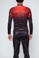 HOLOKOLO Kolesarski dolgi dres in hlače - FROSTED SUMMER - rdeča/črna