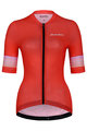 HOLOKOLO Kolesarski dres s kratkimi rokavi - RAINBOW LADY - rdeča