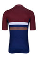 HOLOKOLO Kolesarski dres s kratkimi rokavi - SPORTY - bordo/modra