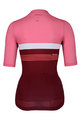 HOLOKOLO Kolesarski dres kratek rokav in kratke hlače - SPORTY LADY - rožnata/bordo/črna