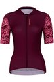 HOLOKOLO Kolesarski dres kratek rokav in kratke hlače - GLORIOUS ELITE LADY - črna/vijolična/rožnata