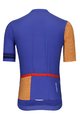 HOLOKOLO Kolesarski dres s kratkimi rokavi - GREAT ELITE - oranžna/modra