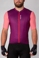 HOLOKOLO Kolesarski dres kratek rokav in kratke hlače - ENJOYABLE ELITE - črna/rožnata/vijolična