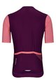 HOLOKOLO Kolesarski dres s kratkimi rokavi - ENJOYABLE ELITE - rožnata/vijolična