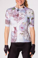 HOLOKOLO Kolesarski dres kratek rokav in kratke hlače - CONFIDENT ELITE LADY - črna/bela/vijolična