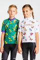 HOLOKOLO Kolesarski dres s kratkimi rokavi - DINOSAURS KIDS - zelena