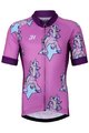 HOLOKOLO Kolesarski dres s kratkimi rokavi - UNICORNS KIDS - rožnata/večbarvno
