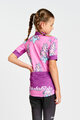 HOLOKOLO Kolesarski dres s kratkimi rokavi - UNICORNS KIDS - rožnata/večbarvno