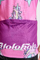 HOLOKOLO Kolesarski dres s kratkimi rokavi - UNICORNS KIDS - rožnata/večbarvno