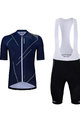 HOLOKOLO Kolesarski dres kratek rokav in kratke hlače - SPARKLE - črna/modra