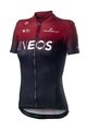 CASTELLI Kolesarski dres s kratkimi rokavi - TEAM INEOS 2019 LADY - rdeča/črna