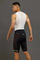 LE COL Kolesarske kratke hlače z naramnicami - PRO LEIGHTWEIGHT - bela/črna