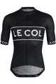 LE COL Kolesarski dres kratek rokav in kratke hlače - LE COLSPORT LOGO + S - črna