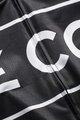 LE COL Kolesarski dres s kratkimi rokavi - SPORT LOGO - črna/bela