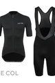 LE COL Kolesarski dres kratek rokav in kratke hlače - HORS CATEGORIE II - črna