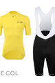 LE COL Kolesarski dres kratek rokav in kratke hlače - HORS CATEGORIE II - črna