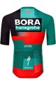 LE COL Kolesarski dres s kratkimi rokavi - BORA HANSGROHE 2023 SPORT REPLICA - rdeča/črna/zelena