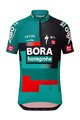LE COL Kolesarski dres s kratkimi rokavi - BORA HANSGROHE 23 K - zelena/siva