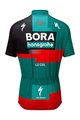 LE COL Kolesarski dres s kratkimi rokavi - BORA HANSGROHE 23 K - zelena/siva