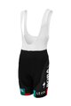 LE COL Kolesarske kratke hlače z naramnicami - BORA HANSGROHE 23 K - črna/zelena