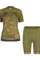 MALOJA Kolesarski dres kratek rokav in kratke hlače - TRECIMEM. - zelena