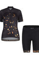 MALOJA Kolesarski dres kratek rokav in kratke hlače - TRECIMEM. - črna