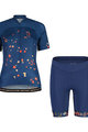 MALOJA Kolesarski dres kratek rokav in kratke hlače - TRECIMEM. - modra