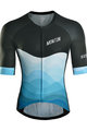 MONTON Kolesarski dres s kratkimi rokavi - EASE - črna/modra