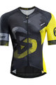 MONTON Kolesarski dres s kratkimi rokavi - ATTACK - črna/rumena