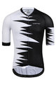 MONTON Kolesarski dres s kratkimi rokavi - ROAR - bela/črna