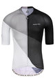 MONTON Kolesarski dres s kratkimi rokavi - CRACK - bela/črna