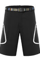 MONTON Kolesarske kratke hlače brez naramnic - SPEEDY MTB - črna