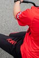 MONTON Kolesarske kratke hlače brez naramnic - POW MTB - črna/rdeča