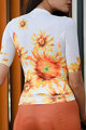 MONTON Kolesarski dres s kratkimi rokavi - SUNFLOWER LADY - bela/rumena
