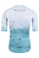 MONTON Kolesarski dres kratek rokav in kratke hlače - BEACH  - modra/bela/črna
