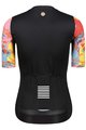 MONTON Kolesarski dres s kratkimi rokavi - SKULL RAINBOW LADY - večbarvno/črna