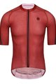 MONTON Kolesarski dres s kratkimi rokavi - PRO CARBONFIBER - rdeča
