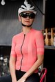MONTON Kolesarski dres s kratkimi rokavi - PRO STARSHINE LADY - rožnata
