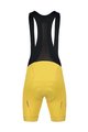 MONTON Kolesarske kratke hlače z naramnicami - SKULL - rumena