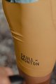 MONTON Kolesarske kratke hlače z naramnicami - SKULL - rumena